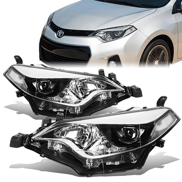 Factory Style Projector Headlights <br>14-16 Toyota Corolla Sedan