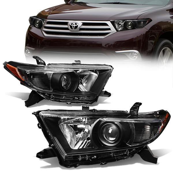 Factory Style Projector Headlights <br>11-13 Toyota Highlander