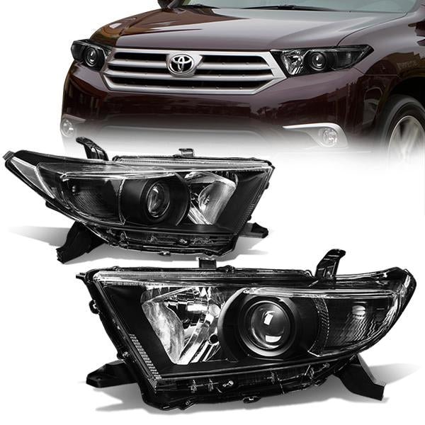 Factory Style Projector Headlights <br>11-13 Toyota Highlander