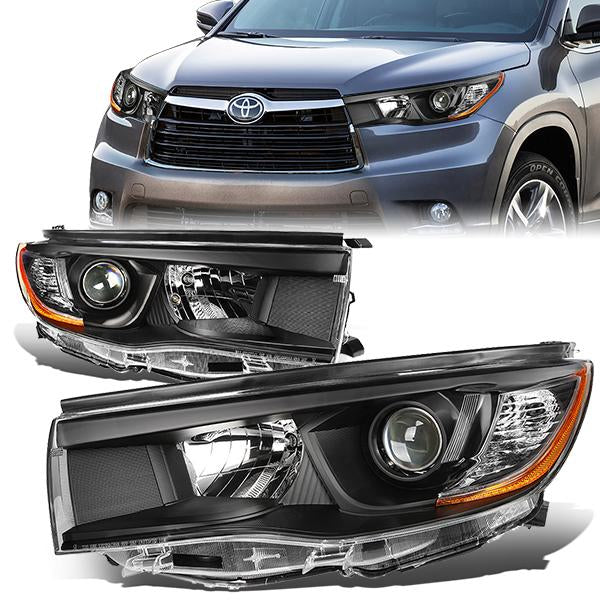 Factory Style Projector Headlights <br>14-16 Toyota Highlander