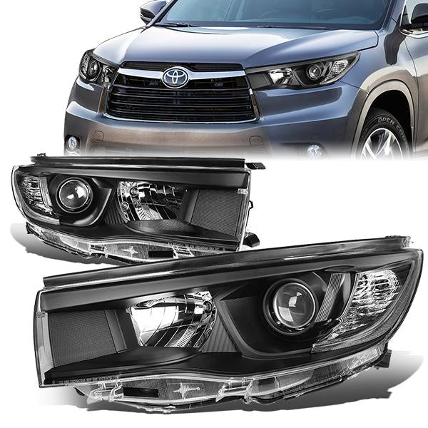 Factory Style Projector Headlights <br>14-16 Toyota Highlander