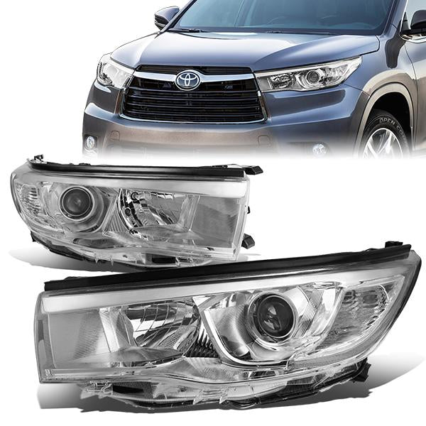 Factory Style Projector Headlights <br>14-16 Toyota Highlander