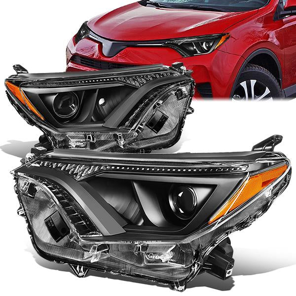 Factory Style Projector Headlights <br>16-18 Toyota RAV4