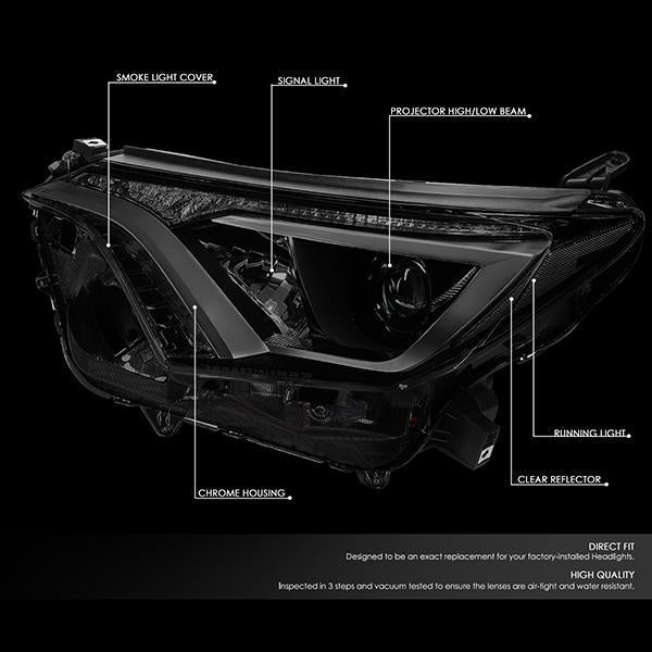 Factory Style Projector Headlights <br>16-18 Toyota RAV4