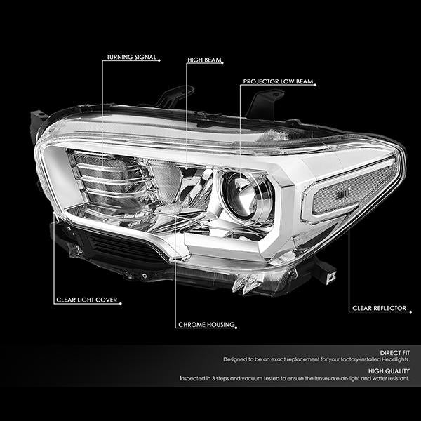 Factory Style Projector Headlights <br>16-18 Toyota Tacoma