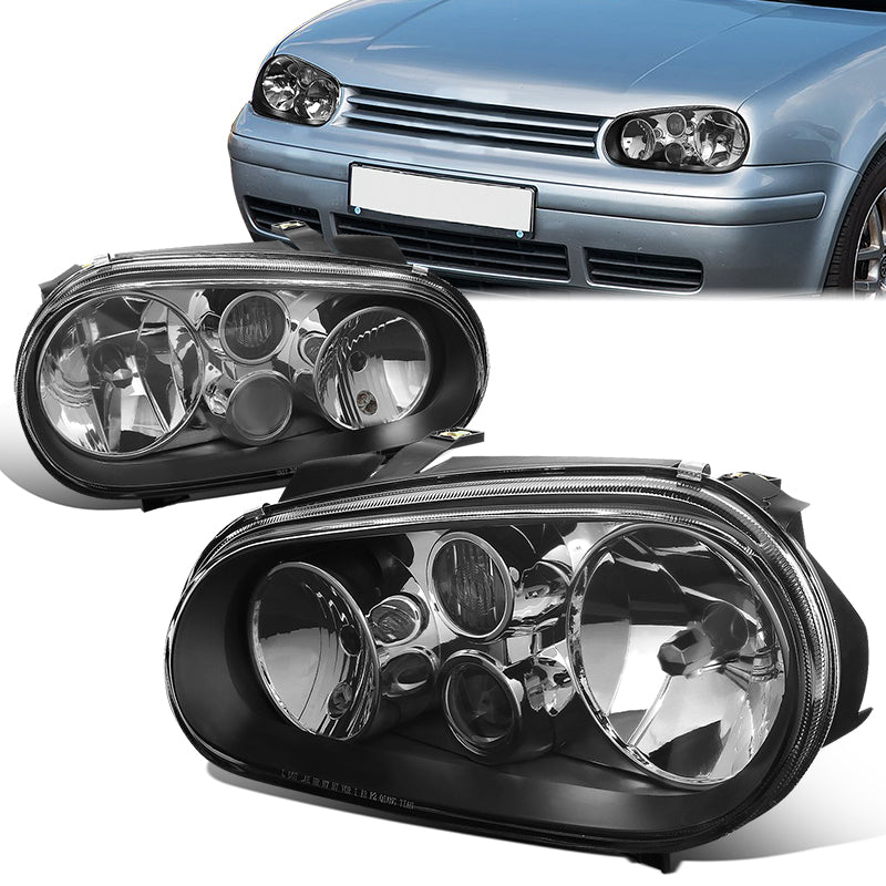 Factory Style Projector Headlights <br>99-06 Volkswagen Golf, 99-02 Cabrio