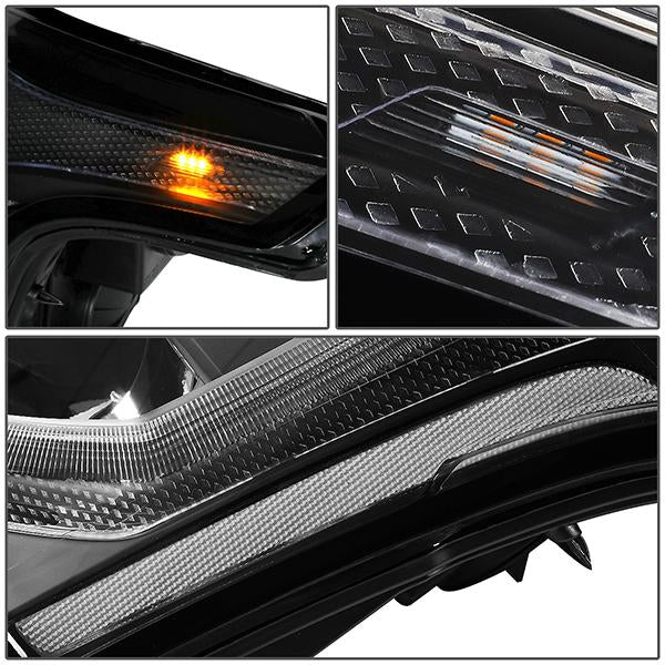 LED DRL Projector Headlights <br>15-20 GMC Yukon, XL