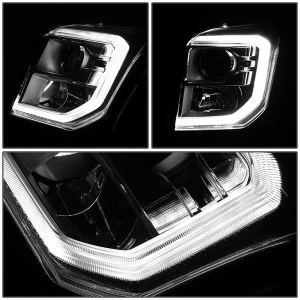 LED DRL Projector Headlights <br>15-20 GMC Yukon, XL