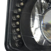 4x6 in. Square LED Halo Projector Headlights