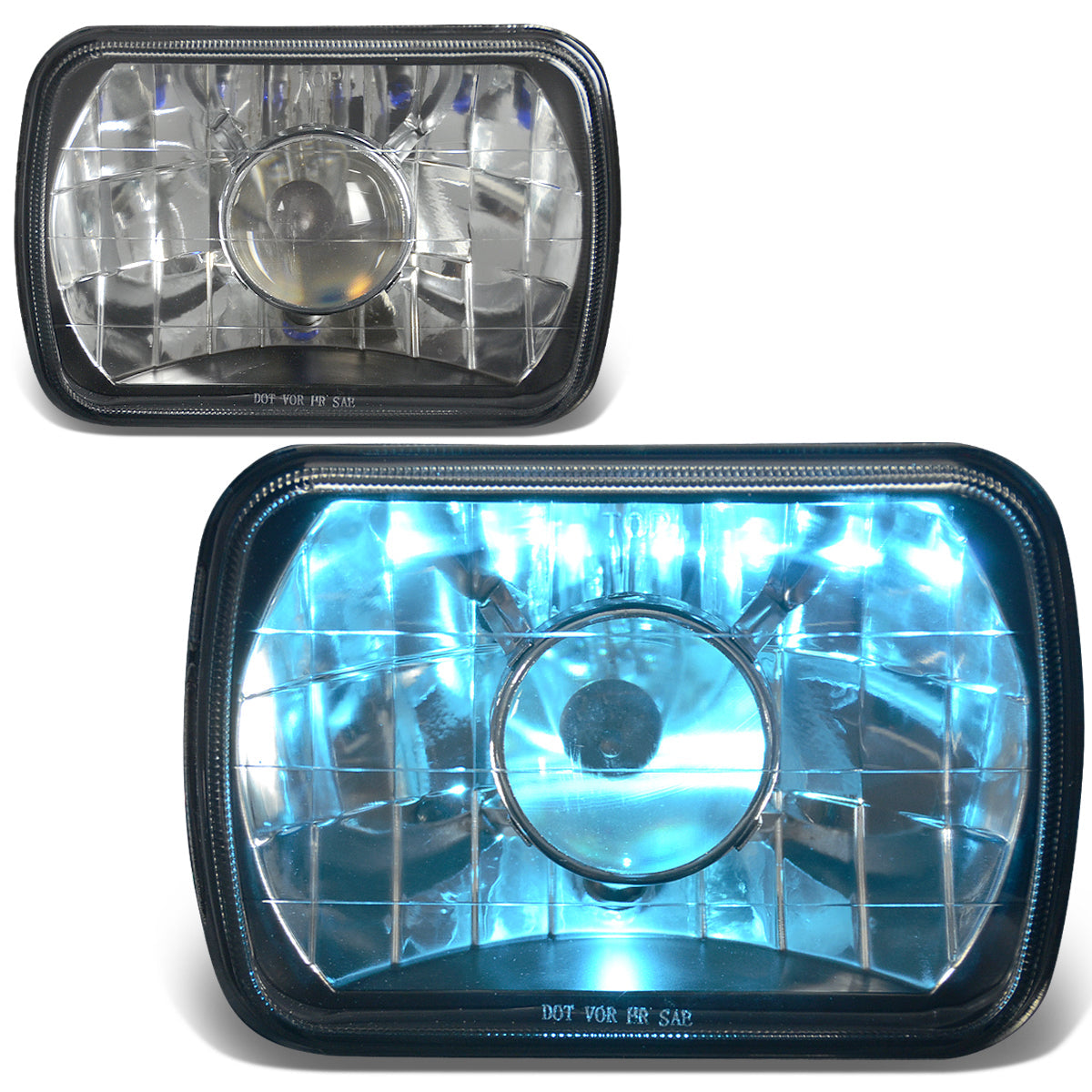 7x6 in. Square Projector Headlights