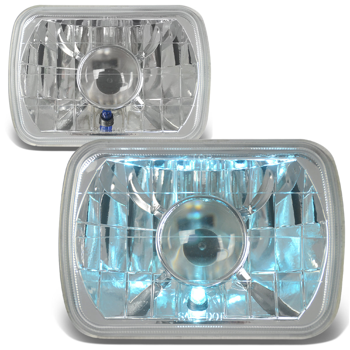 7x6 in. Square Projector Headlights