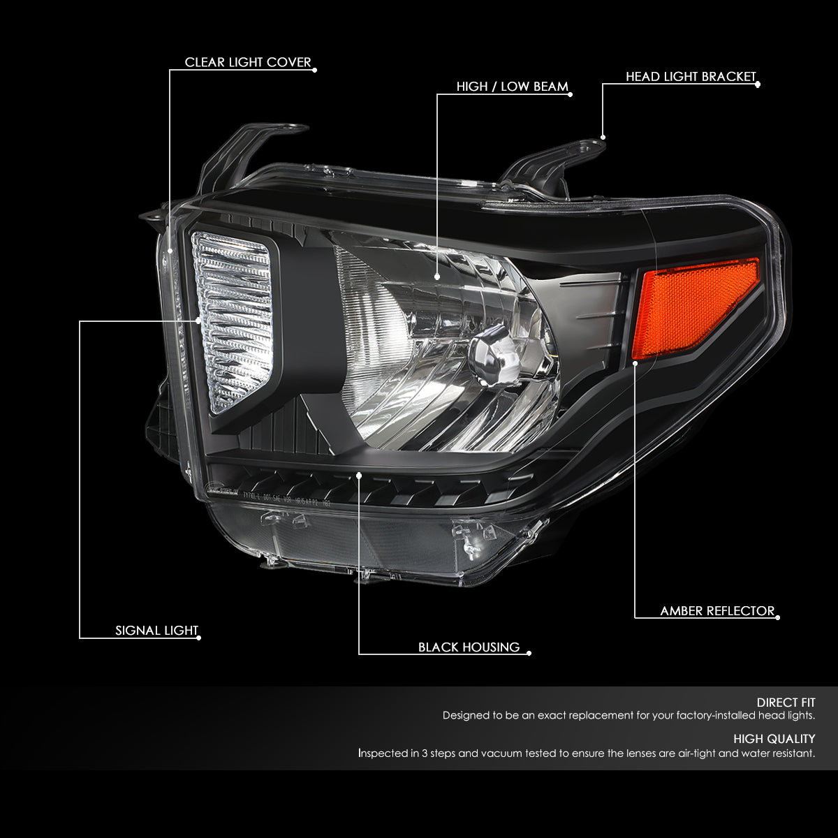 Signal Headlights <br>14-18 Toyota Tundra