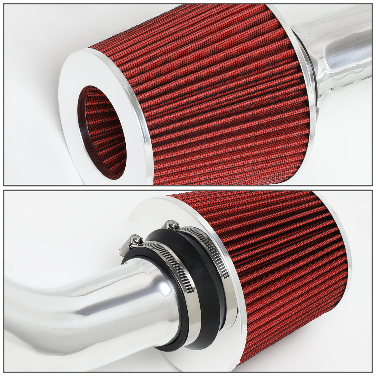 06-07 Mazda 6 Mazdaspeed Aluminum Cold Air Intake w/Red Cone Filter