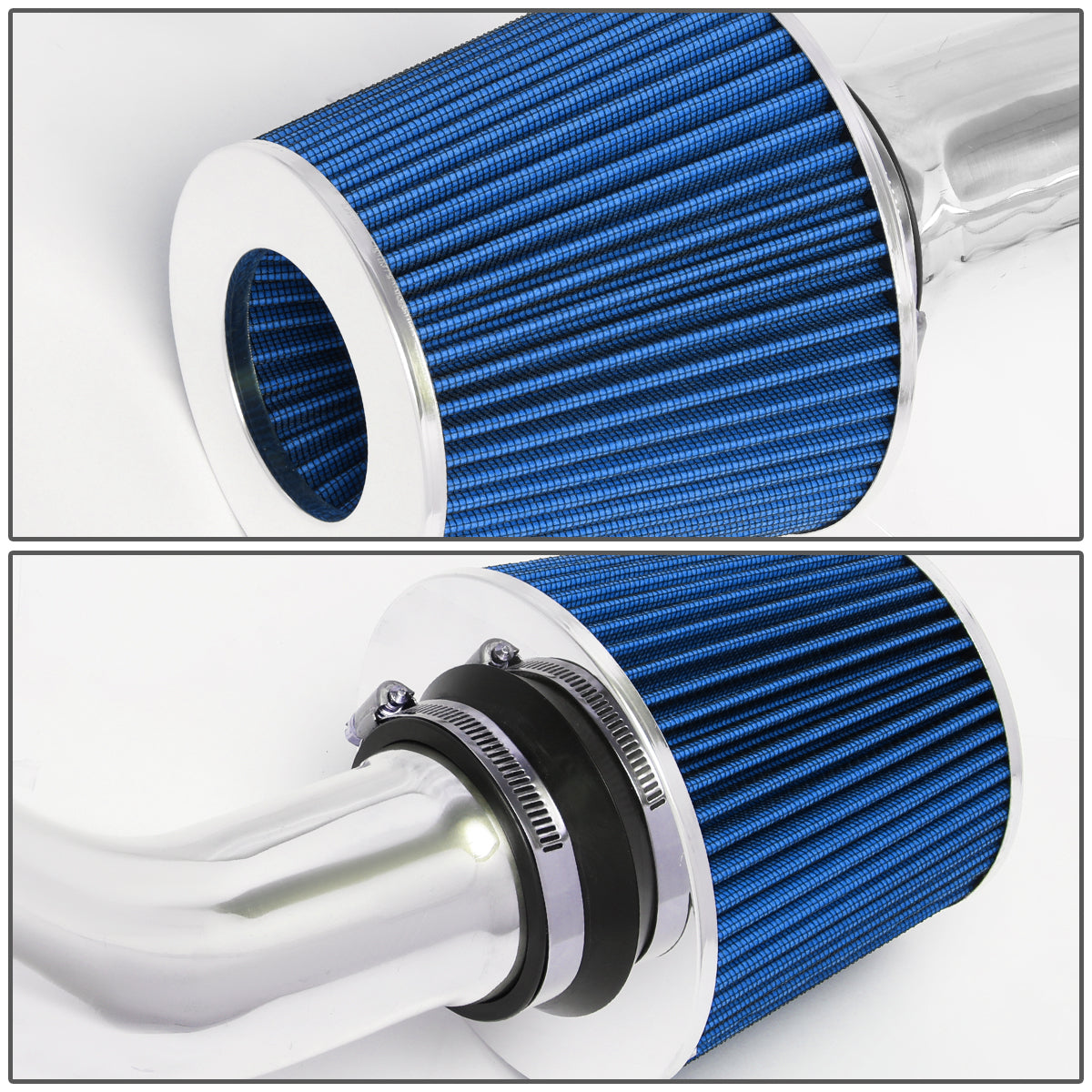 04-06 Nissan Maxima Aluminum Cold Air Intake w/Blue Cone Filter