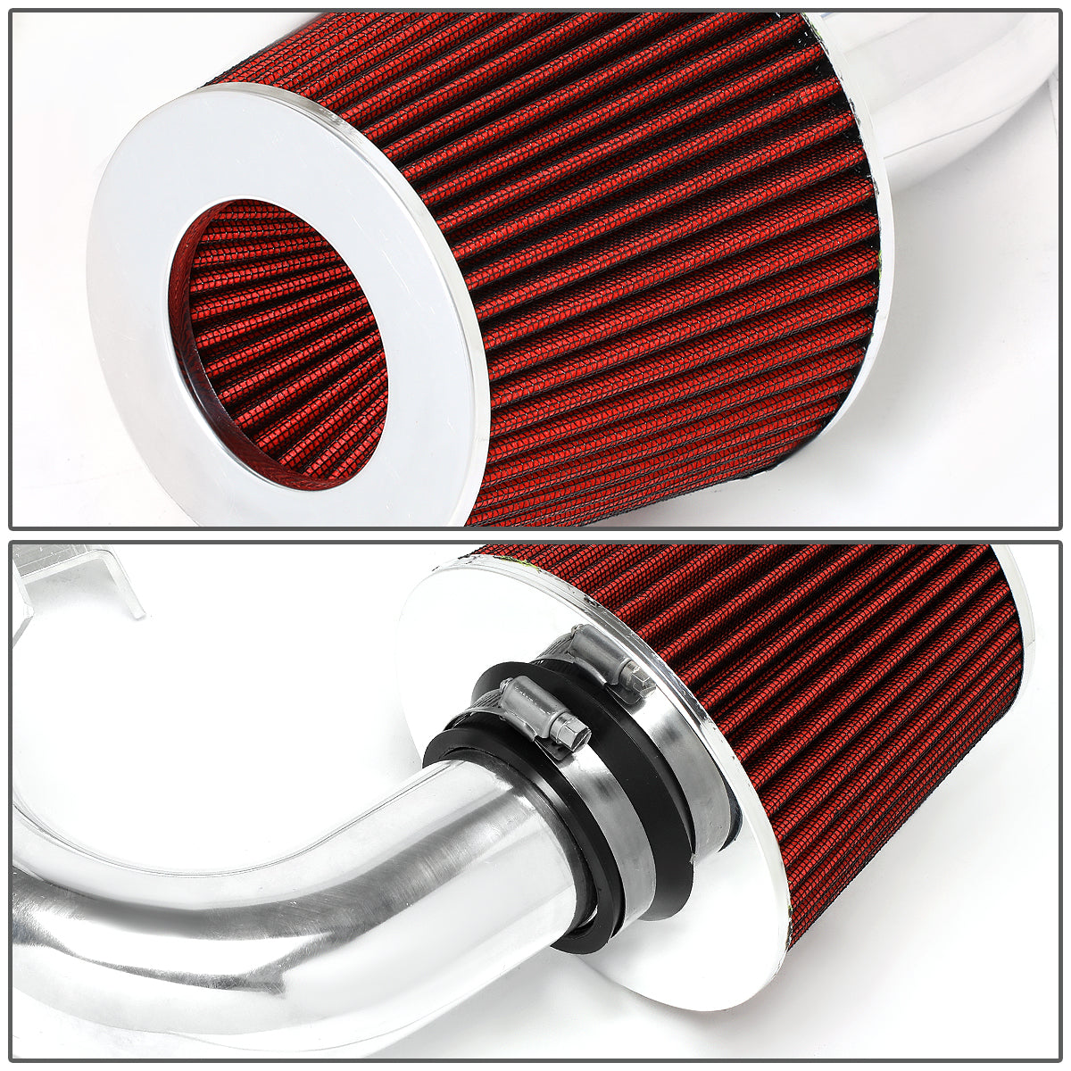 04-06 Scion xA Aluminum Cold Air Intake w/Red Cone Filter