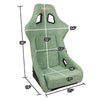 Vegan Micro Fiber Fixed Back Racing Bucket Seat - FRP-302OL-PRISMA