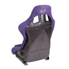 1-Piece Large Purple Alcantara Fabric Bucket Racing Seat - FRP-302PP-PRISMA
