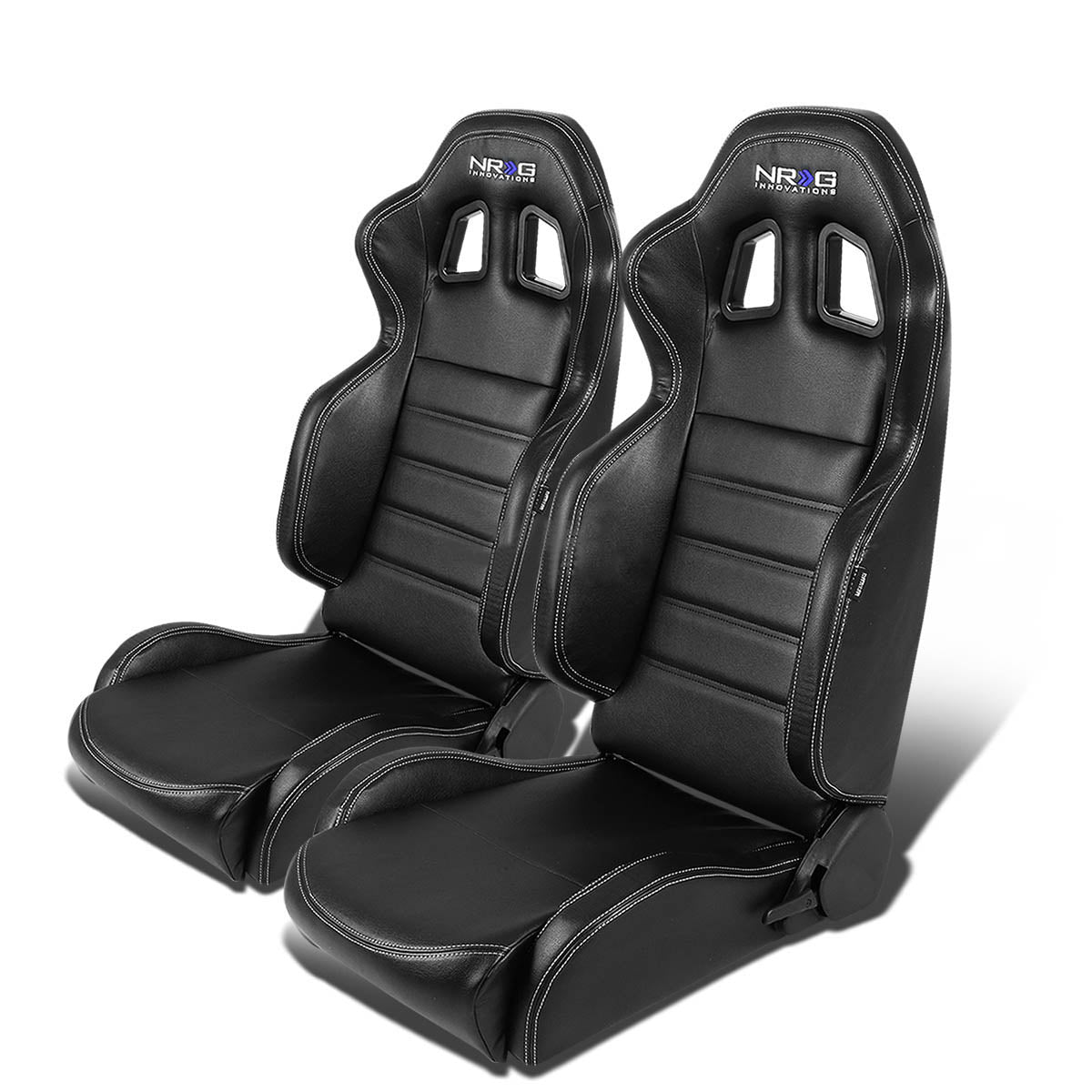 Pair Type-R Style PVC Leather Racing Seats - RSC-208