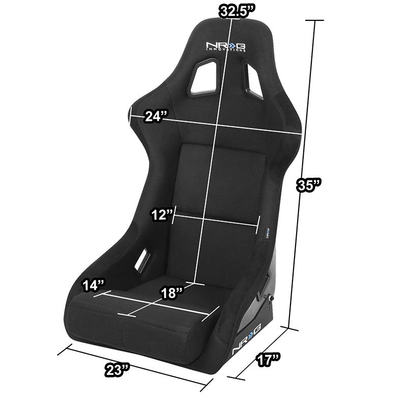 Carbon Fiber Back Fixed Position Bucket Racing Seat - RSC-302CF-SL