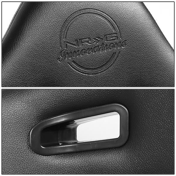 Fully Reclinable PVC Racing Seat - Right/Passenger Side - RSC-810BK