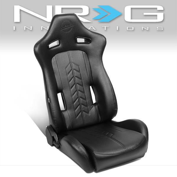 Fully Reclinable PVC Racing Seat - Right/Passenger Side - RSC-810BK