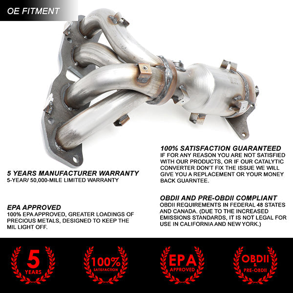 Factory Replacement Catalytic Converter <BR>07-12 Nissan Altima 2.5L