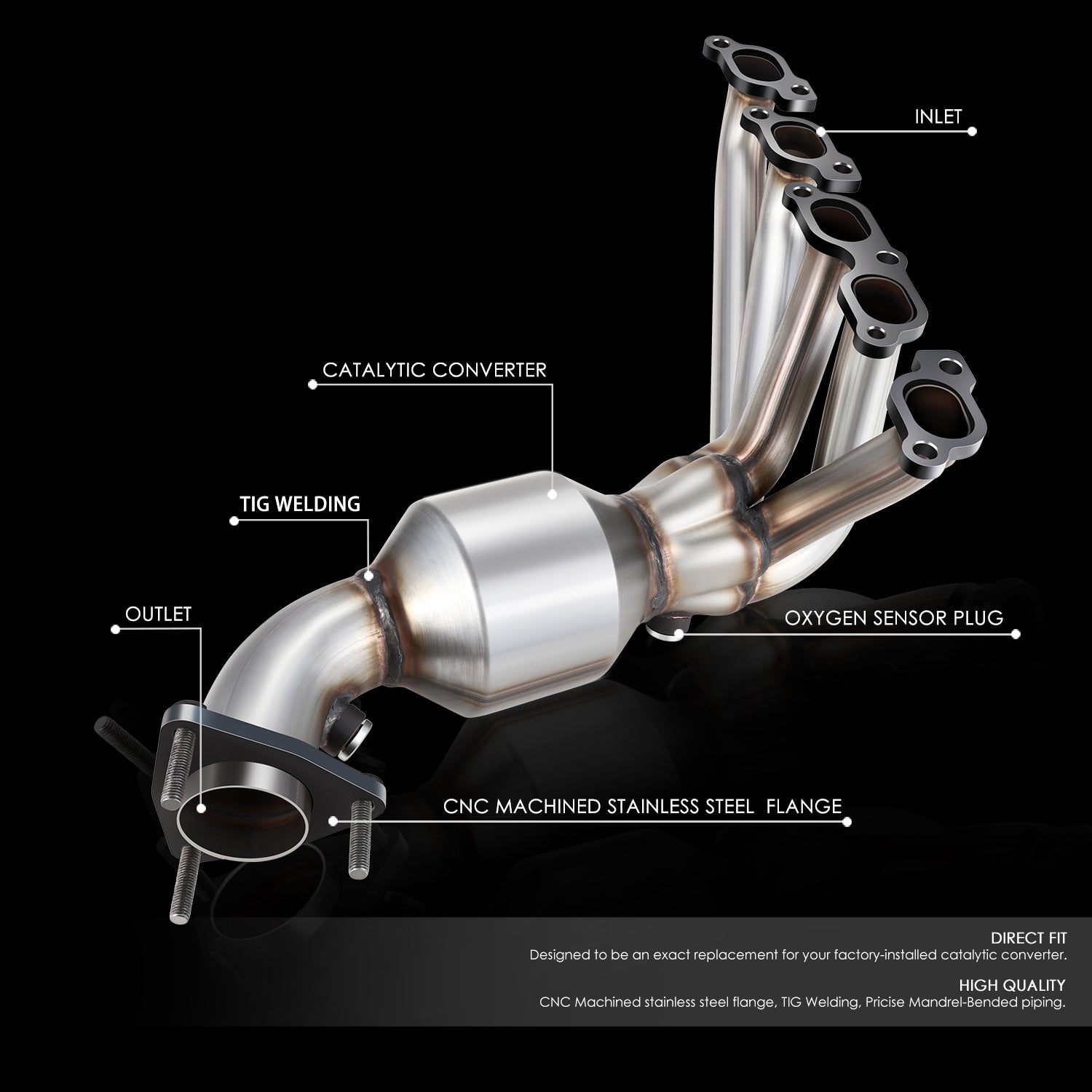 Factory Replacement Catalytic Converter <BR>07-12 Colorado, 07-08 I-370 3.5L 3.7L