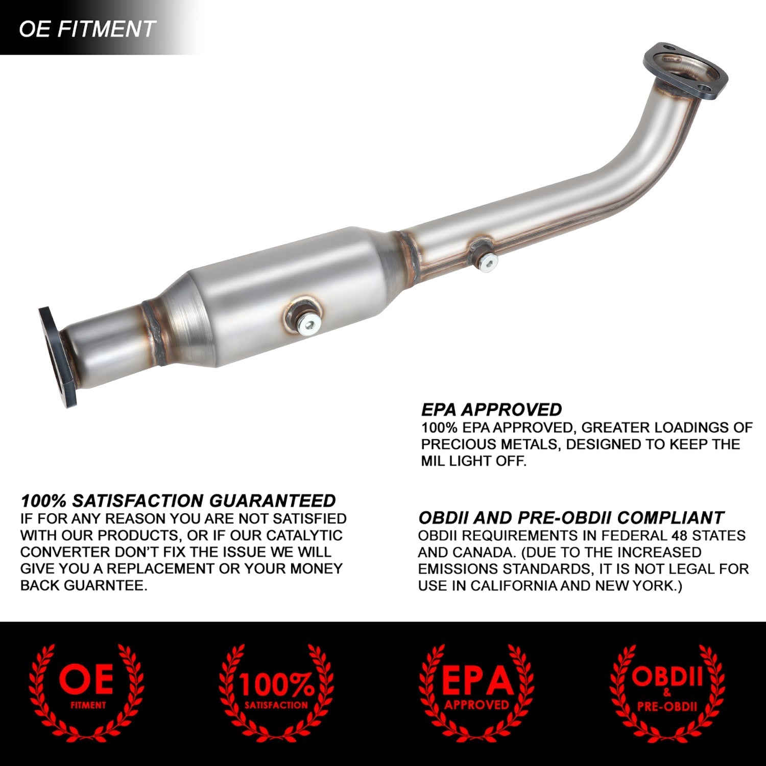 Factory Replacement Catalytic Converter <BR>07-09 Honda CR-V