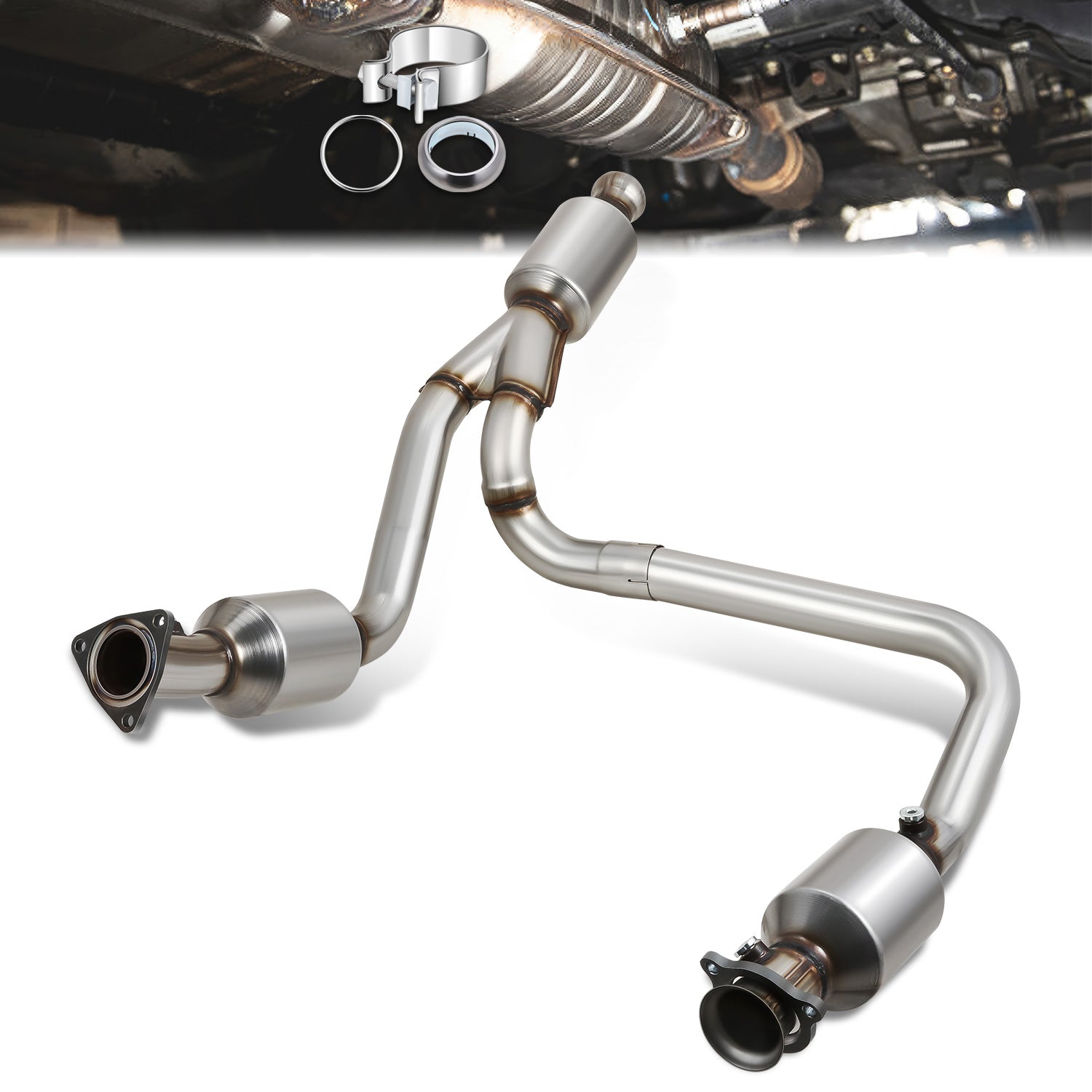 Factory Replacement Catalytic Converter <BR>04-18 Silverado, Sierra 1500, 15-19 Tahoe, Yukon