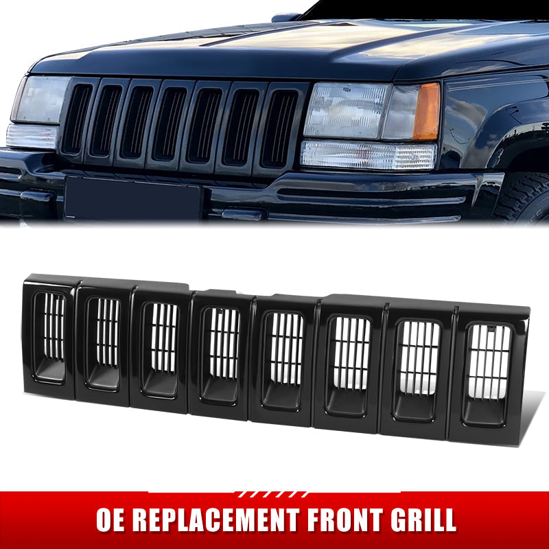 Factory Replacement Grille <br>93-95 Jeep Grand Cherokee