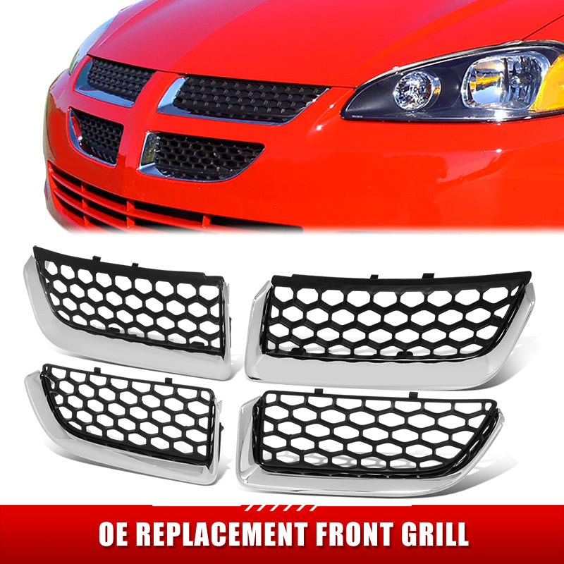 Factory Replacement Honeycomb Grill Inserts <br> 04-06 Dodge Stratus