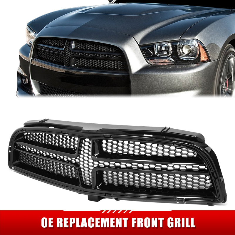 Factory Replacement Honeycomb Grille <br> 12-14 Dodge Charger