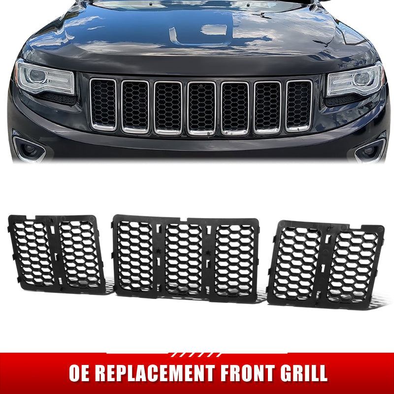 Factory Replacement Grille (Black) <br>14-16 Jeep Grand Cherokee