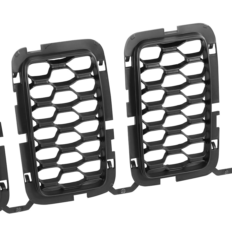 3Pcs Factory Replacement Grille <br>16-21 Jeep Grand Cherokee, 2022 WK