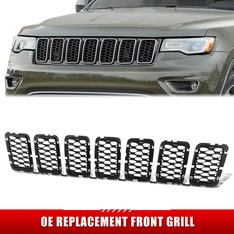 3Pcs Factory Replacement Grille <br>16-21 Jeep Grand Cherokee, 2022 WK