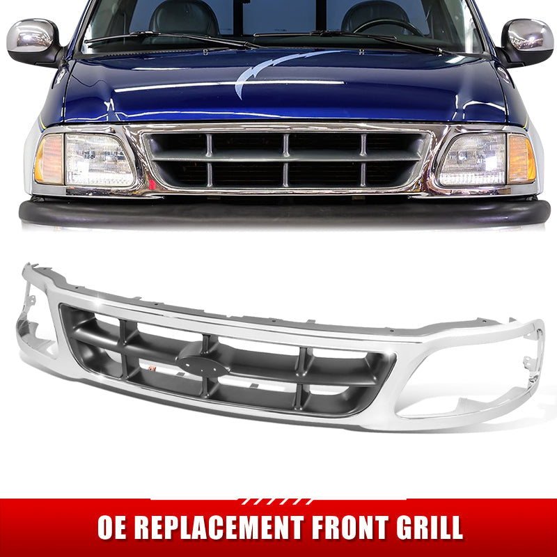 Factory Replacement Grille <br>97-98 Ford F-150, F-250