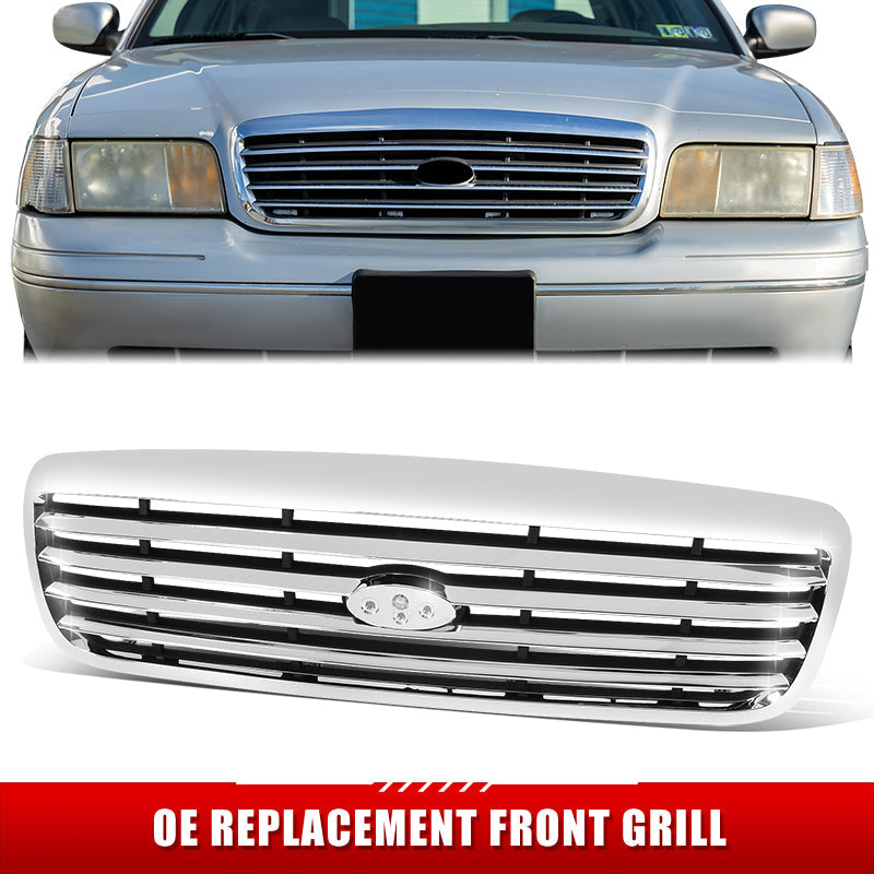 Factory Replacement Grille <br>98-11 Ford Crown Victoria