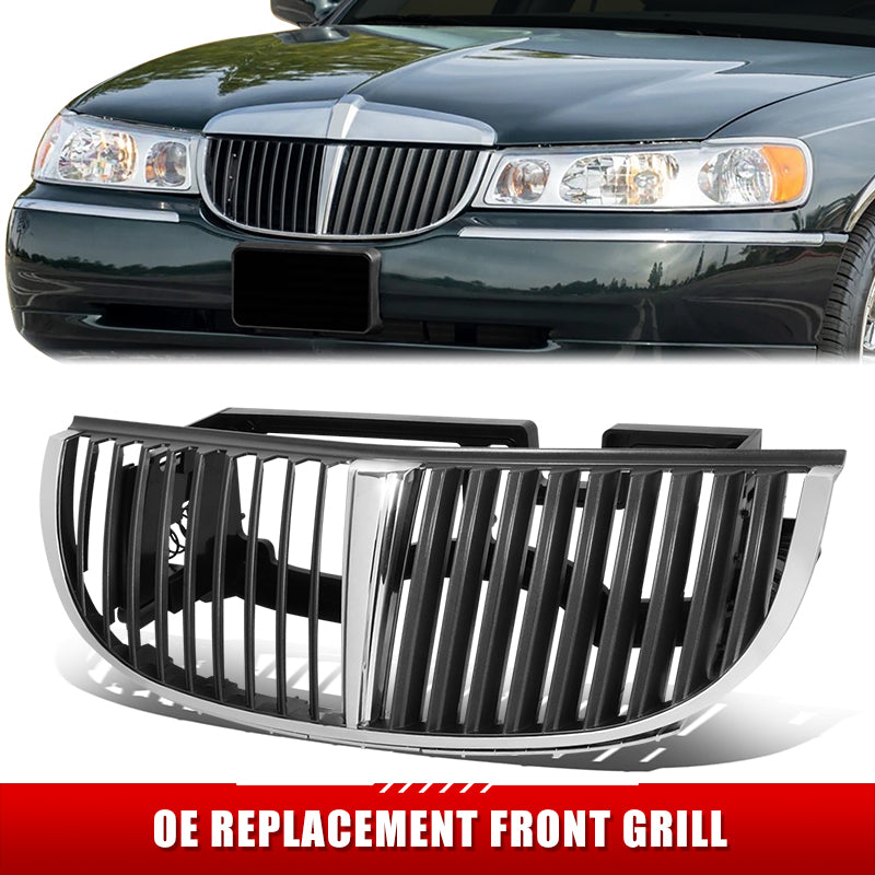 Factory Replacement Vertical Fence Grille <br> 98-02 Lincoln Town Car