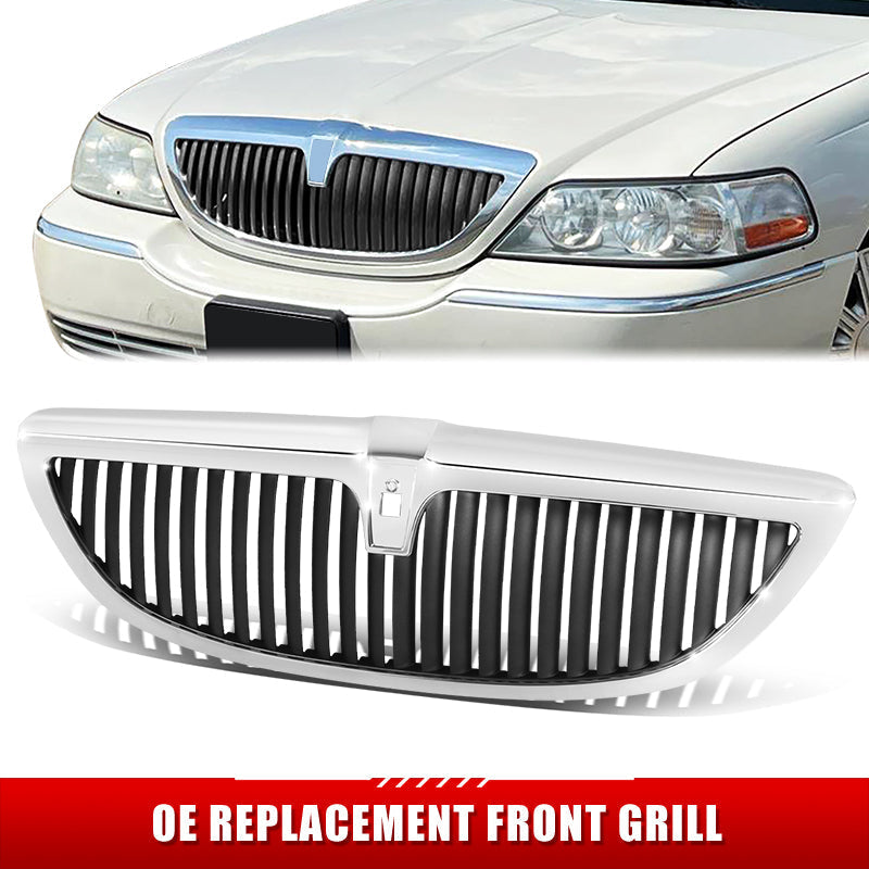 Factory Replacement Grille <br>03-07 Lincoln Town Car