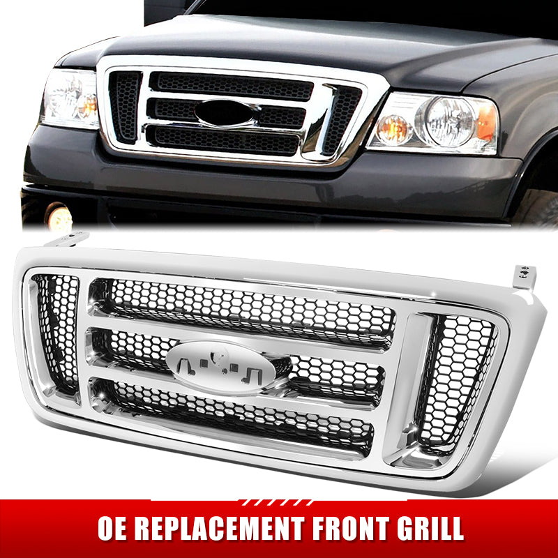 Factory Replacement Honeycomb Mesh Grille <br> 07-08 Ford F-150 XLT