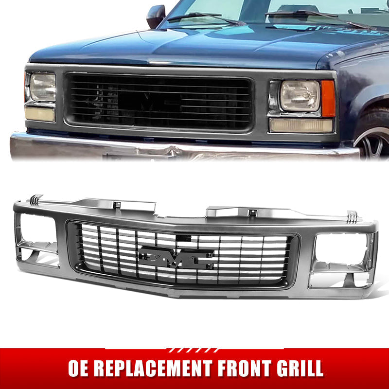 Factory Replacement Grille <br>94-98 GMC C/K-Series, 01-02 Sierra, 94-99 Yukon