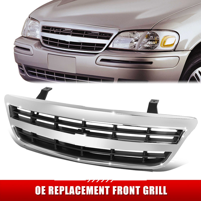 Factory Replacement Chrome Bezel Grille <br> 01-05 Chevy Venture