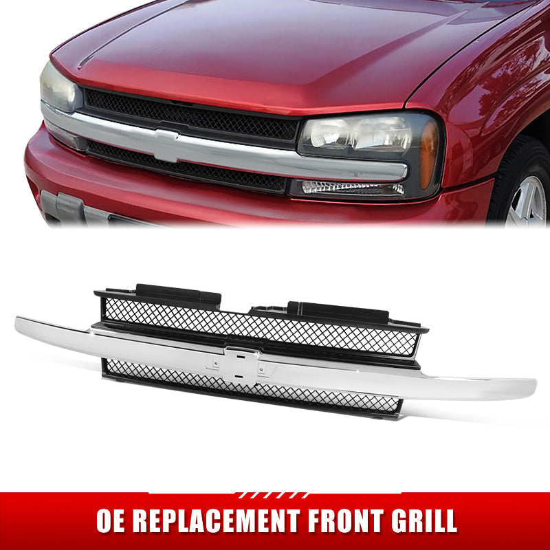 Factory Replacement Grille <br>02-09 Chevy Trailblazer