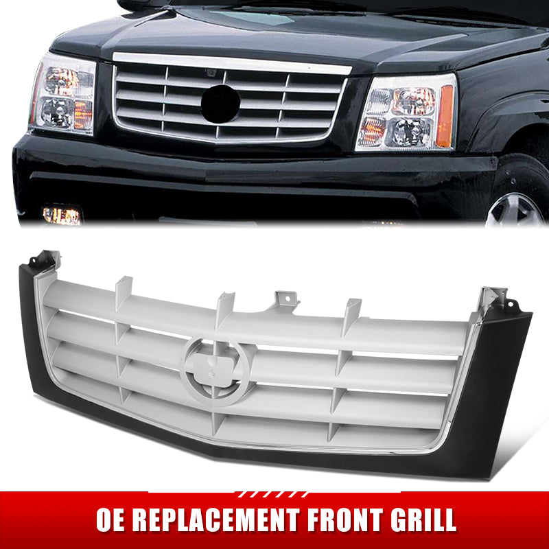 Factory Replacement Horizontal Slat Grille <br> 02-06 Cadillac Escalade