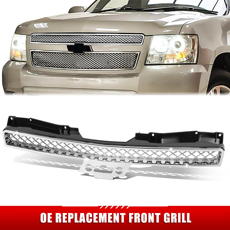 Factory Replacement Grille (Black) <br>07-14 Avalanche, Suburban 1500, 2500, Tahoe