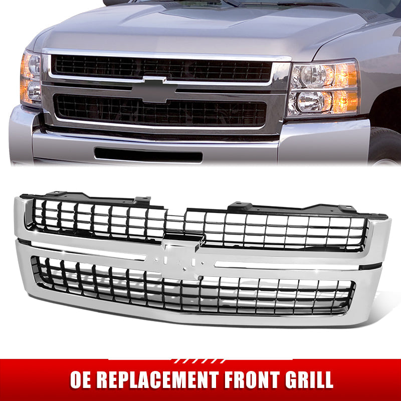 Factory Replacement Grille <br>07-10 Chevy Silverado 2500HD, 3500HD