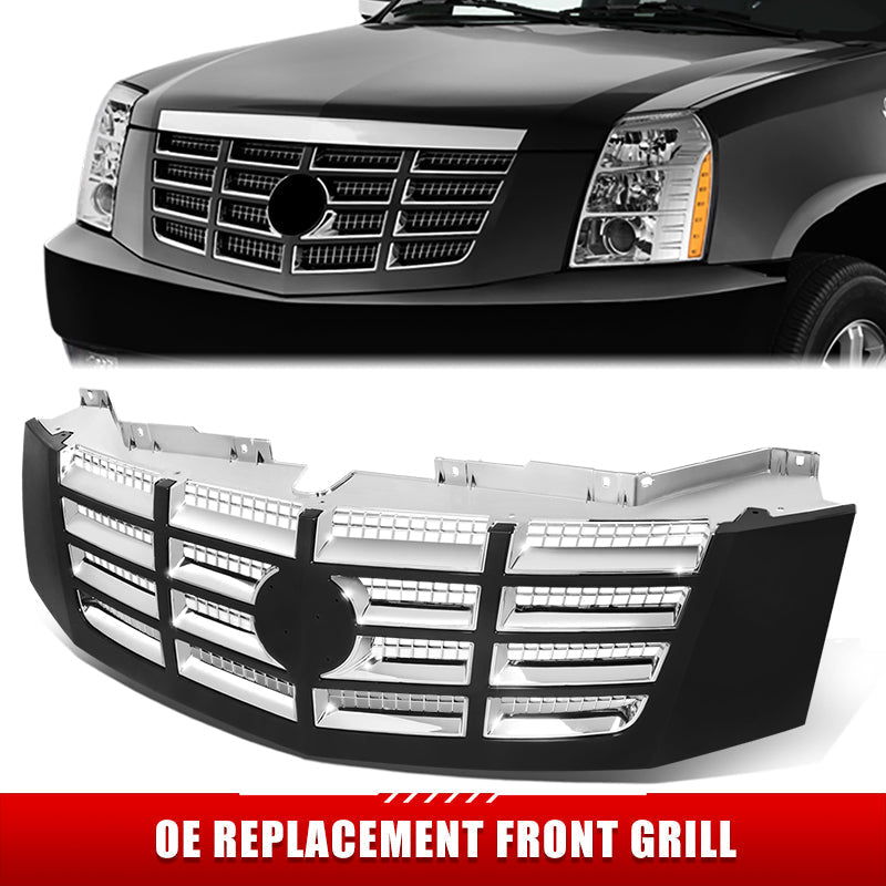 Factory Replacement Grille w/ Trim & Slot <br> 07-14 Cadillac Escalade