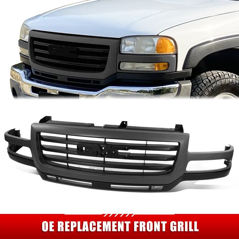 Factory Replacement Grille <br>03-06 GMC Sierra 2500HD, 3500, 2007 Classic