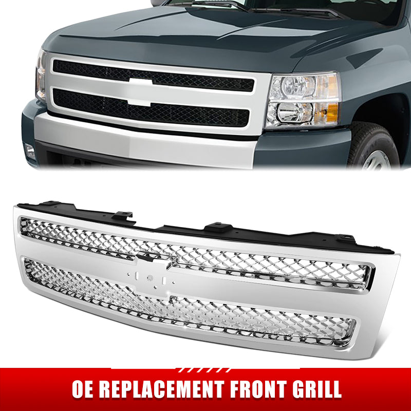 Factory Replacement Diamond Mesh Grille <br> 12-13 Chevy Silverado 1500