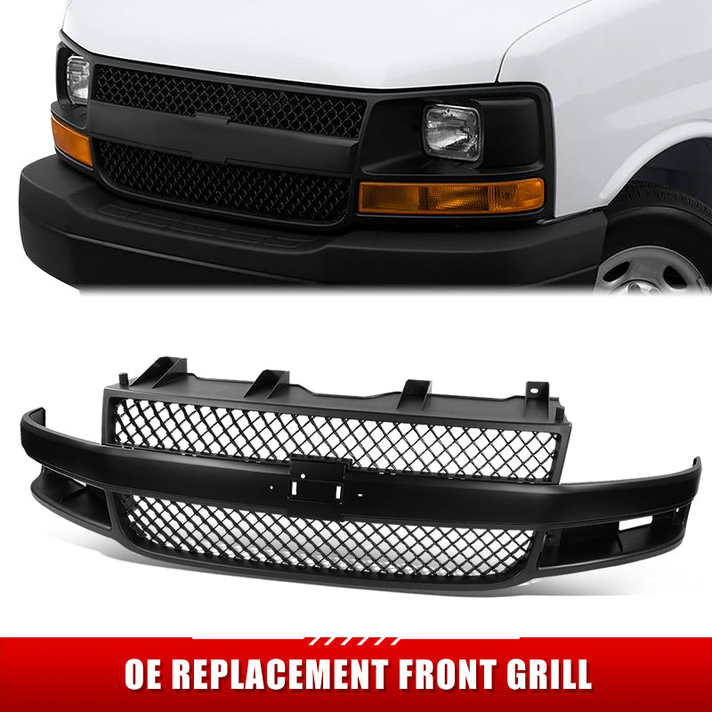 Factory Replacement Grille <br>18-23 Chevy Express 2500, 3500